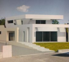 Plan 3d en situation sur notre terrain