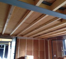 Isolation du faux plafond à la laine de bois