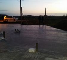 La dalle, ça prend forme :)