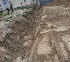 Mon fosse un peu r&eacute;tr&eacute;ci et terre etalee , au top !!