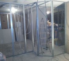 Étage en cours de partitionnement