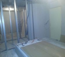 Étage en cours de partitionnement