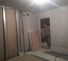 Étage en cours de partitionnement