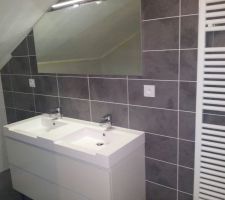 Enfin, notre meuble de salle de bain est arrivé !
