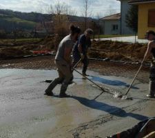 Tirage du béton