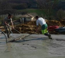 Tirage du béton