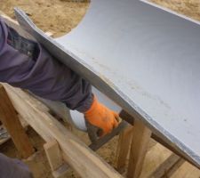 Construction toboggan à béton