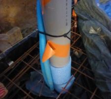 Bande résiliante autour des évacuations