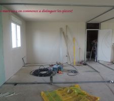 Le garage est cloisonné