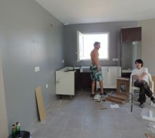 Pose de la cuisine