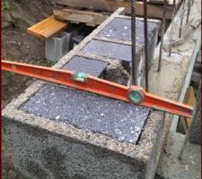 Pose du 1er bloc plancher