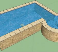 Modélisation 3D future piscine