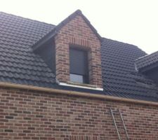 Modification des lucarnes ajout ardoises et sous faces en pvc 7016