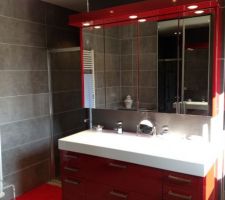 SDB parentale se trouvant derri&egrave;re la chambre