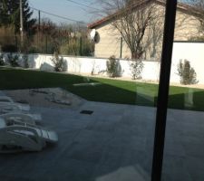 Terrasse ouest avec pergola