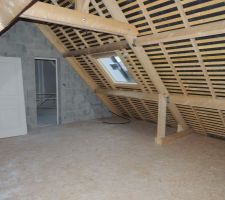 Plancher dessus garage.