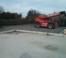 L'accès chantier se termine pour l'ossature
