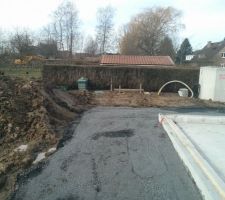L'accès chantier se termine pour l'ossature