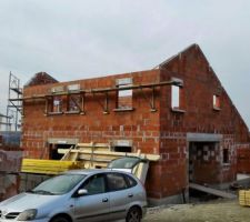 Échafaudage pour la charpente