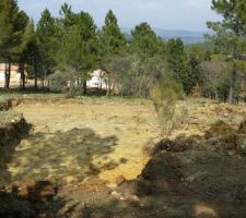 Terrassement de la plateforme de la maison