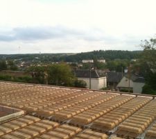 Mise en place du plancher de l'étage terminé