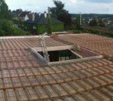 Mise en place du plancher de l'étage terminé