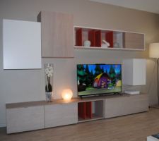 Meuble TV de chez Atylia installé