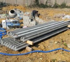 Tout est prêt pour monter le vide sanitaire