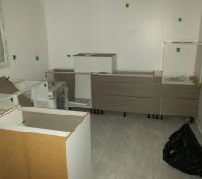 La cuisine avec les caissons de montés!!