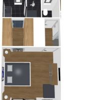Suite parentale   dégagement   WC (vue 3D)