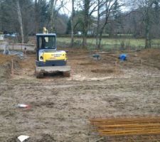 Pr&eacute;paration des semelles de fondation