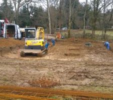 Pr&eacute;paration des semelles de fondation