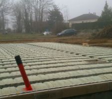 Préparation pour le coulage de la dalle