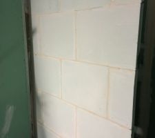 Cloison separation douche / meuble vasque (1 ere partie)