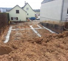 D&eacute;but des fondations