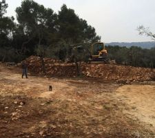 Plateforme de la villa aplanie
