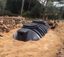 Fosse septique installée