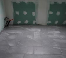 Carrelage salle de bain tage termin.