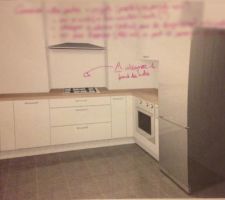 Plan 1, vue sur le renfoncement (actuel zone de cuisson).