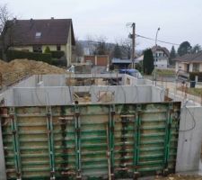 Béton des murs du sous sol