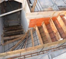 Coffrage escalier