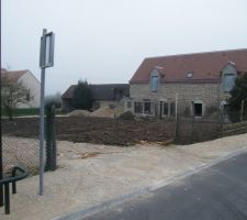 Terrassement fini.