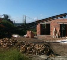 Coulage de la dalle de l'étage => Terminée