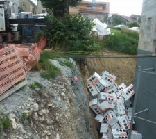 On peut voir etancheité des murs enterrés et PSE livré.