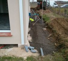 Mise en place pour la récupération des eaux