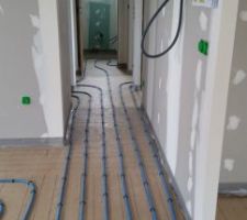 Pose du plancher chauffant
