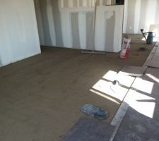 Carrelage gris anthracites salon, cuisine, couloir, wc