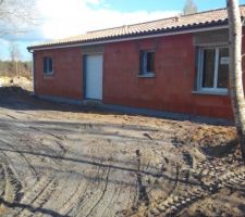 Réalisation du drain pour les eaux pluviales