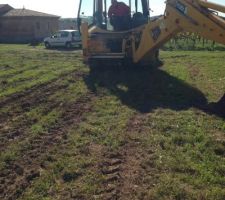 D&eacute;but du terrassement