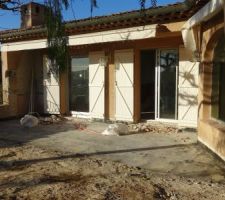 Étanchéité de la terrasse sur garage.